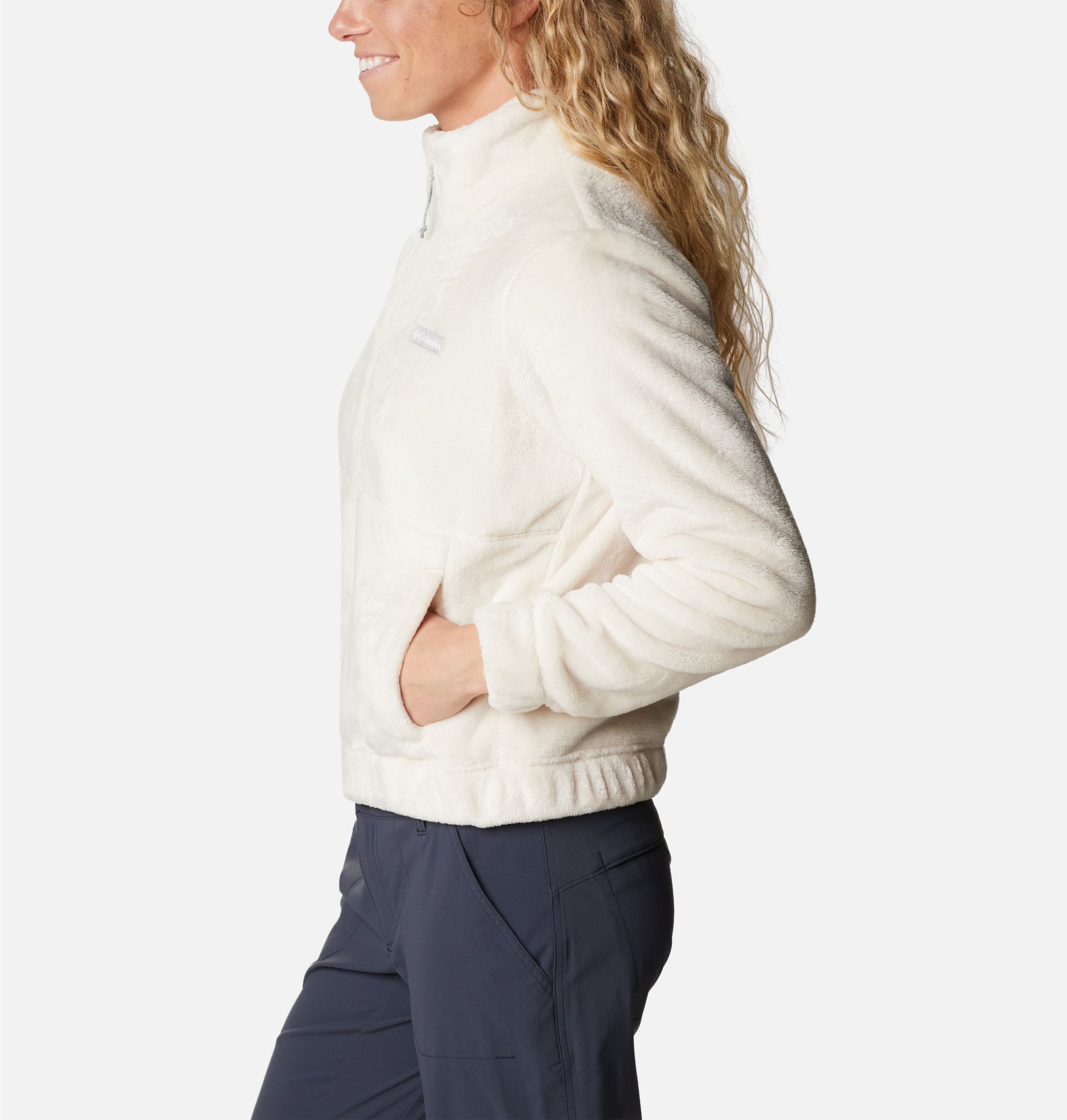 Columbia white fuzzy clearance jacket