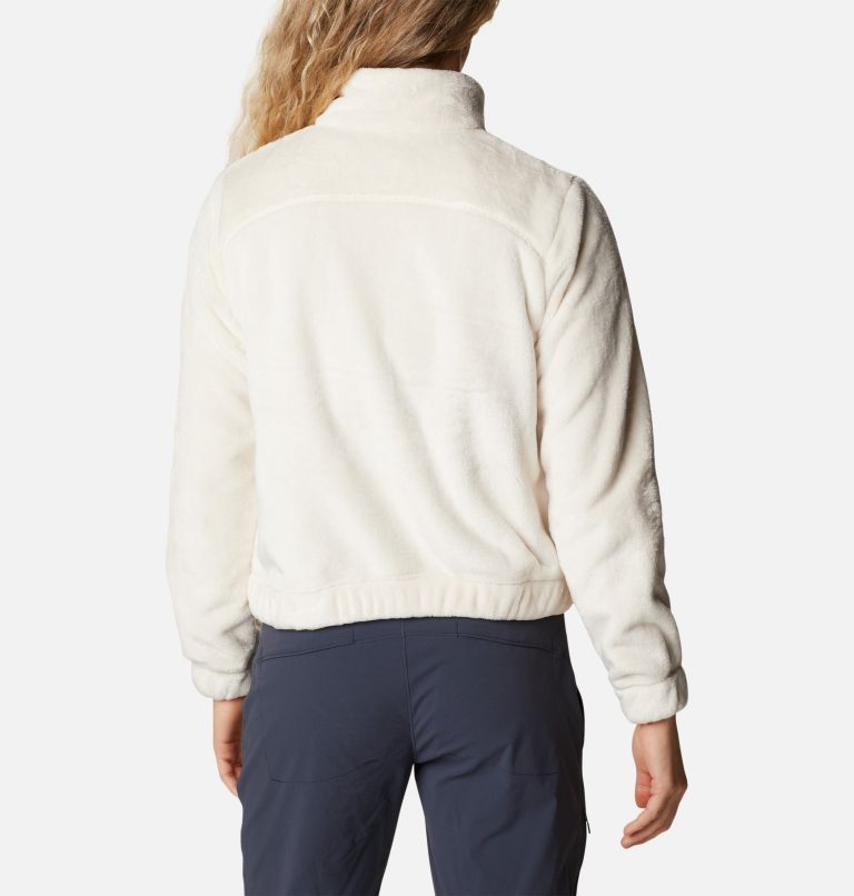 Women’s Fireside Cropped Sherpa Fleece Jacket, Color: Chalk, image 2