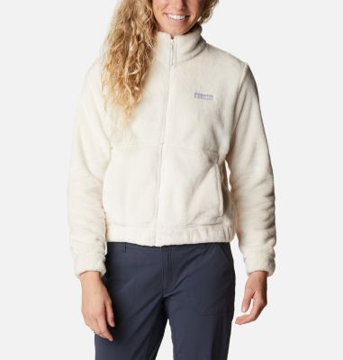 Columbia Sportswear White Blue Full Zip Lined Coat Jacket Women's Small -  Helia Beer Co