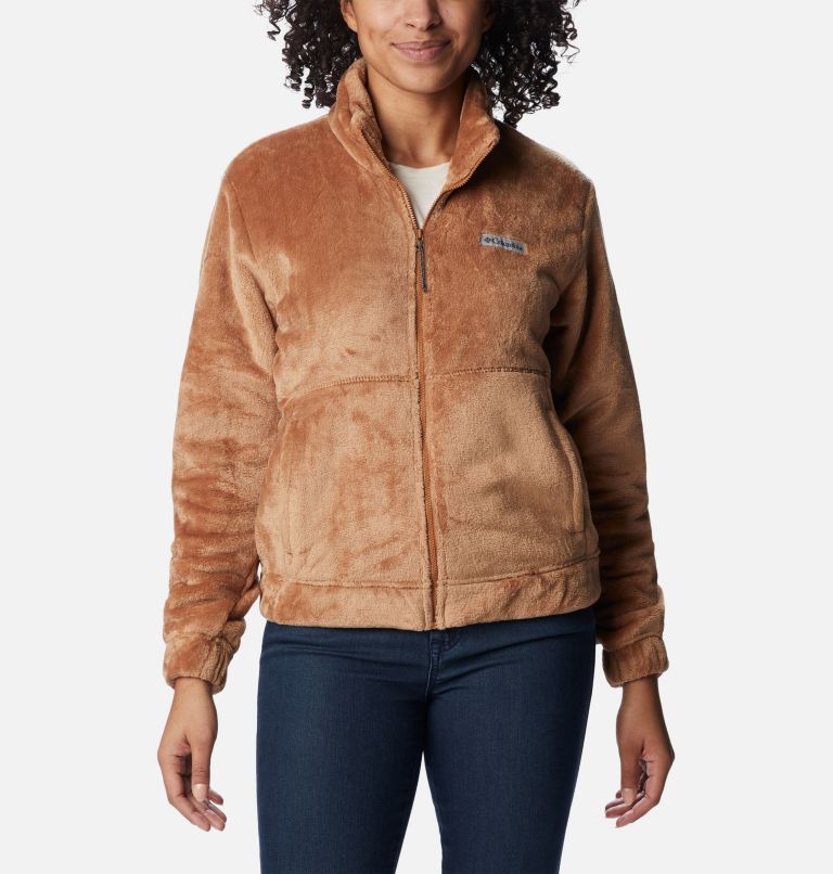 Chaqueta de forro polar sherpa corta Fireside™ para mujer