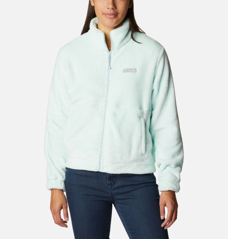 Women’s Fireside Sherpa Fleece Jacket, Color: Icy Morn