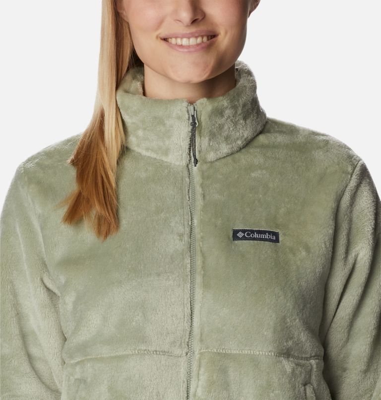 Thumbnail: Women’s Fireside Cropped Sherpa Fleece Jacket, Color: Safari, image 4