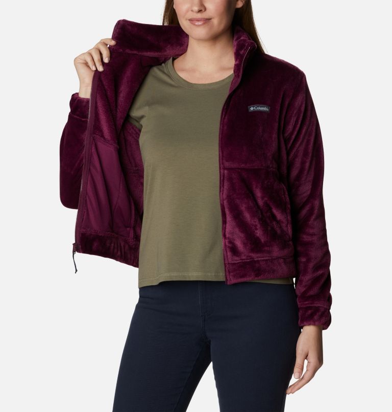 Thumbnail: Women’s Fireside Sherpa Fleece Jacket, Color: Marionberry, image 5