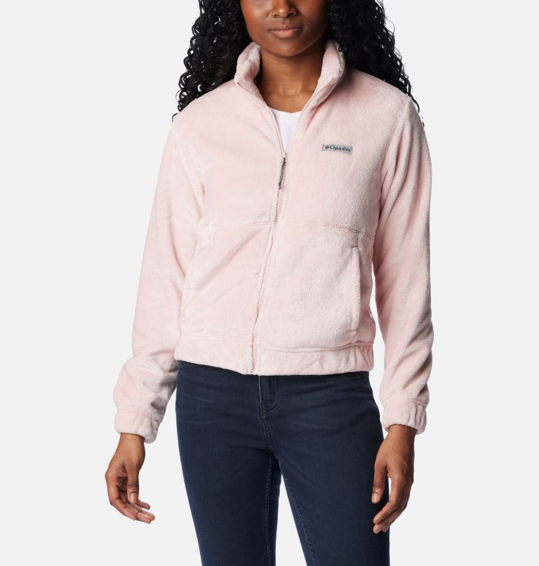 Women's Fire Side Full Zip Jacket, Color: Dusty Pink, image 1