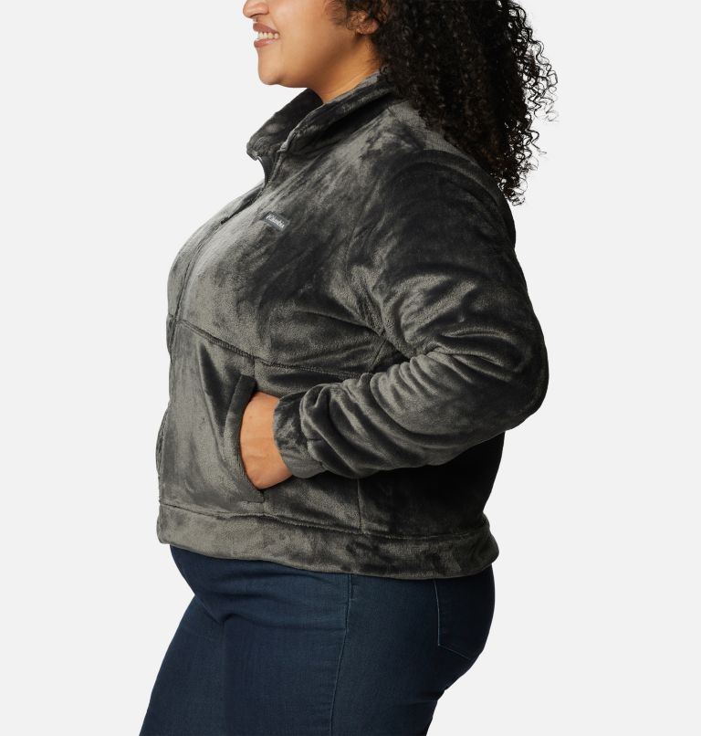 Manteau polaire avec fermeture éclair Fire Side Femme - Grandes tailles, Color: Shark, image 3