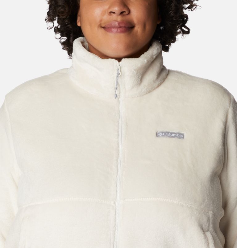 Thumbnail: Women's Fireside Full Zip Jacket - Plus Size, Color: Chalk, image 4