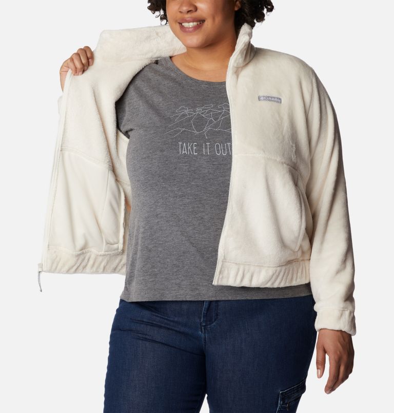 Women's Fire Side Full Zip Jacket - Plus Size, Color: Chalk, image 5