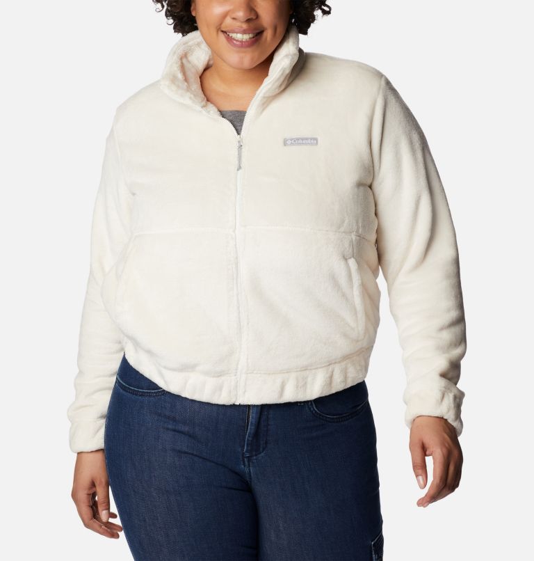 Women's Fireside Full Zip Jacket - Plus Size, Color: Chalk