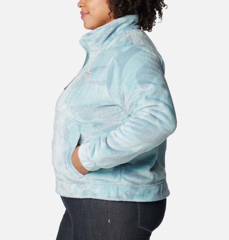 Fireside FZ Jacket | 321 | 1X, Color: Aqua Haze Snowdrifts Tonal, image 3