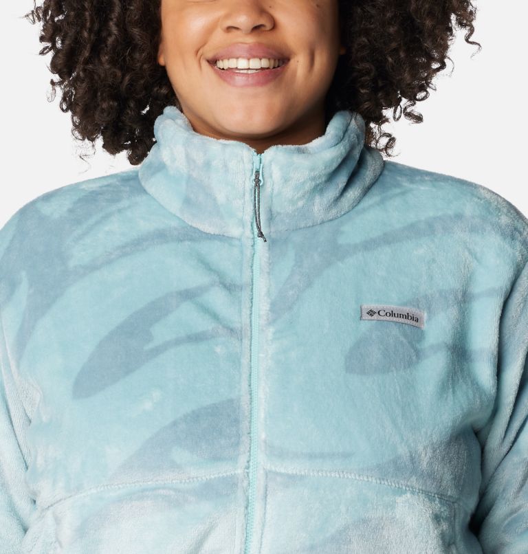 Fireside FZ Jacket | 321 | 1X, Color: Aqua Haze Snowdrifts Tonal, image 4