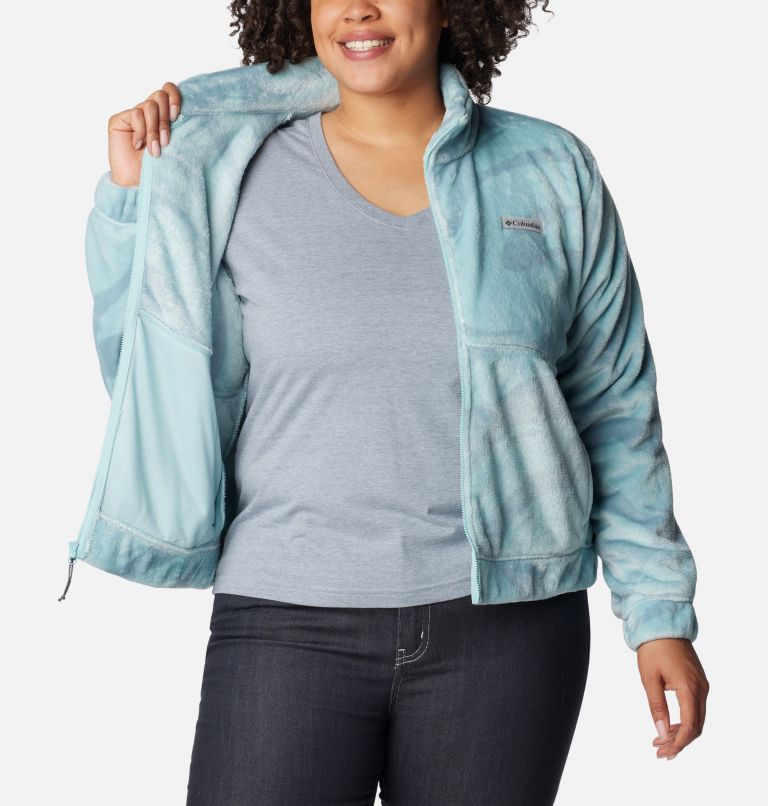 Fireside FZ Jacket | 321 | 1X, Color: Aqua Haze Snowdrifts Tonal, image 5