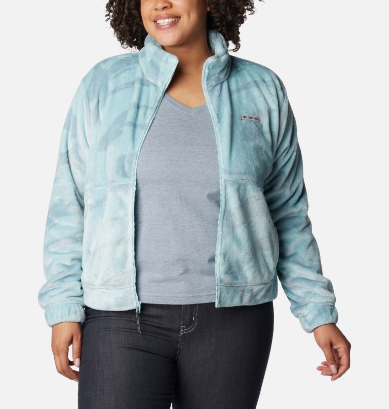 Fireside FZ Jacket | 321 | 1X, Color: Aqua Haze Snowdrifts Tonal, image 6