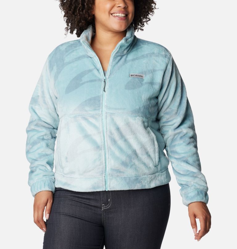 Fireside FZ Jacket | 321 | 1X, Color: Aqua Haze Snowdrifts Tonal, image 1