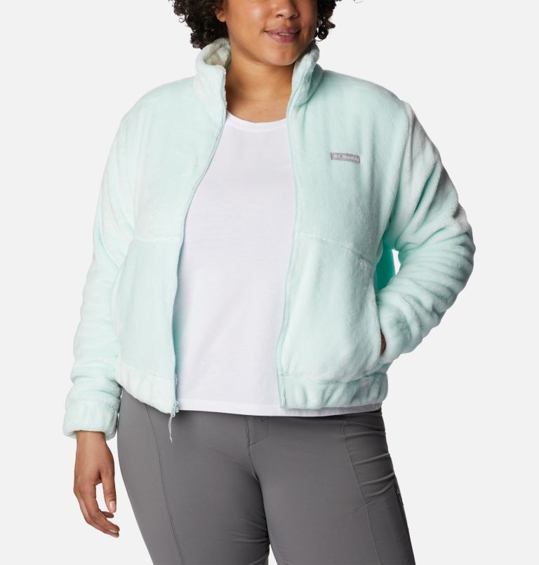 Thumbnail: Women's Fireside Full Zip Jacket - Plus Size, Color: Icy Morn, image 5