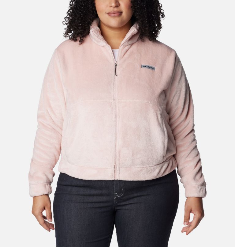 Women's Fire Side Full Zip Jacket - Plus Size, Color: Dusty Pink, image 1