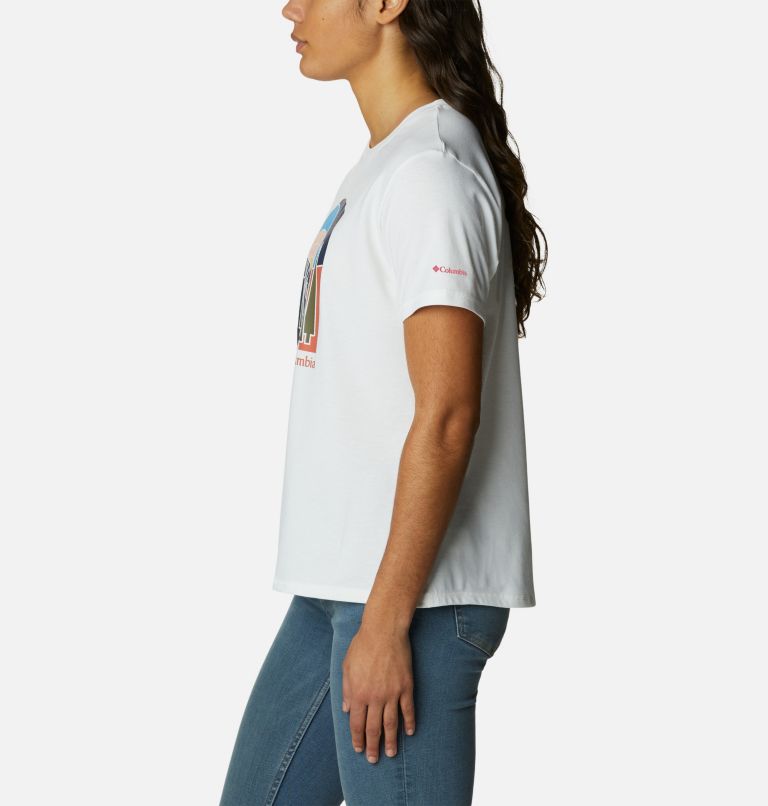 Women's Sun Trek Graphic T-Shirt II, Color: White, Suntrek Hills, image 3