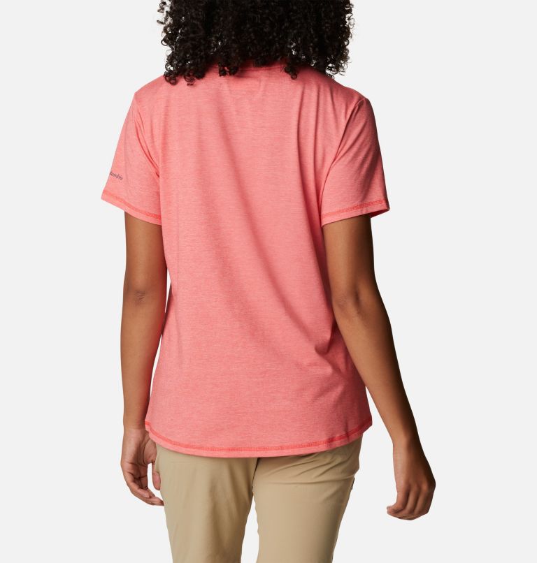 Thumbnail: Women's Sun Trek Graphic T-Shirt II, Color: Red Hibiscus Heather, Van Life 3, image 2
