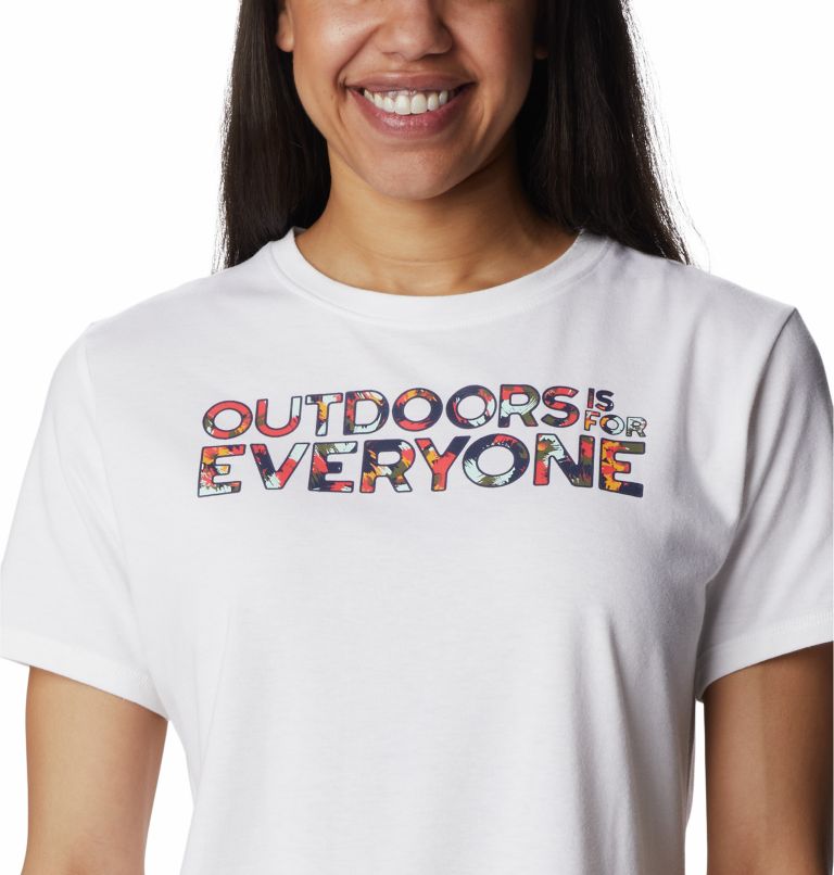 Thumbnail: Women’s Sun Trek II Technical Graphic T-Shirt, Color: White, Be Outdoors, image 4