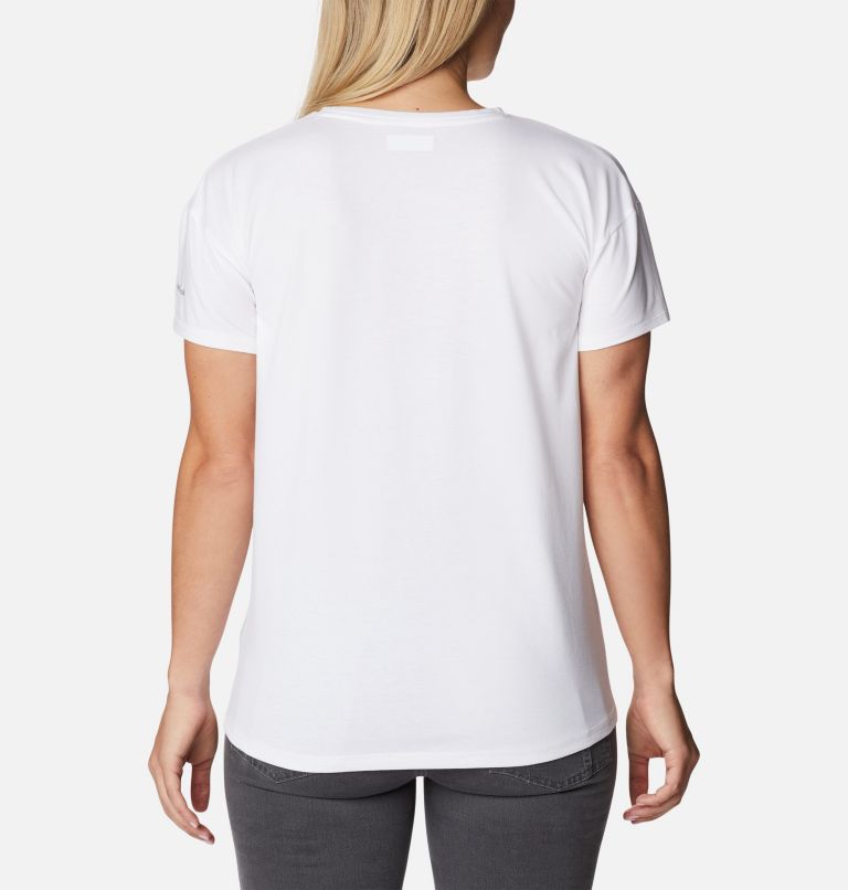 Thumbnail: T-shirt Technique Sun Trek II Femme, Color: White, Sunrek Trails, image 2