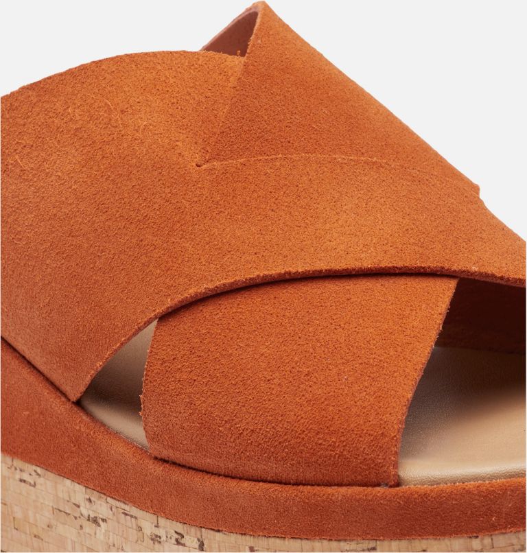 Thumbnail: Sandale-tong plate compensée Cameron pour femme, Color: Desert Sun, Gum 17, image 7