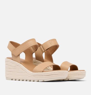 CAMERON Women's Wedge Sandal, Color: Honest Beige, Chalk, image 10