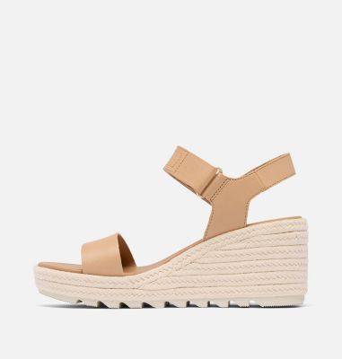 CAMERON Women's Wedge Sandal, Color: Honest Beige, Chalk, image 12