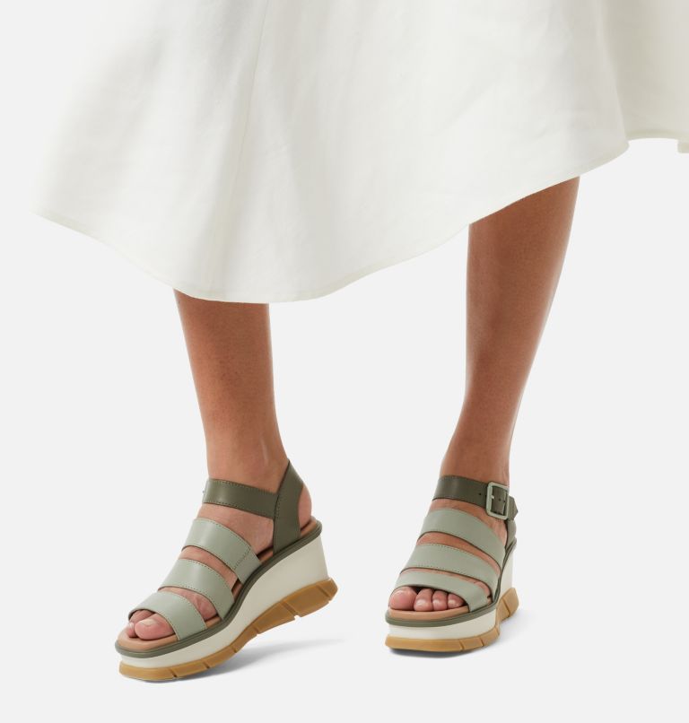 Women's Joanie III Ankle Strap Wedge Sandal, Color: Safari, Gum 16, image 7