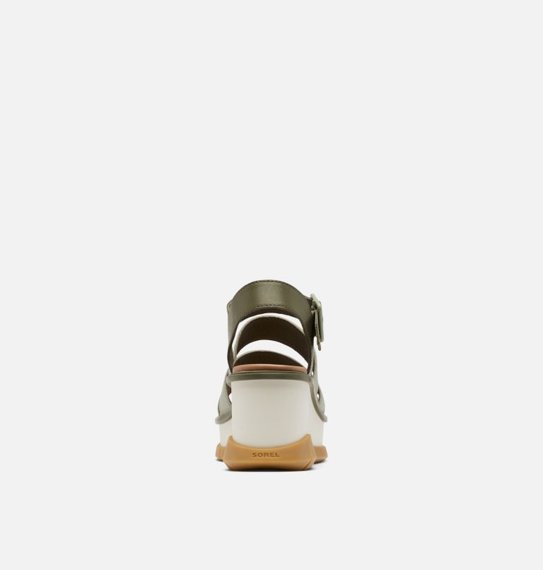 Sandale plate compensée à brides à nouer sur la cheville Joanie III pour les femmes, Color: Safari, Gum 16, image 3