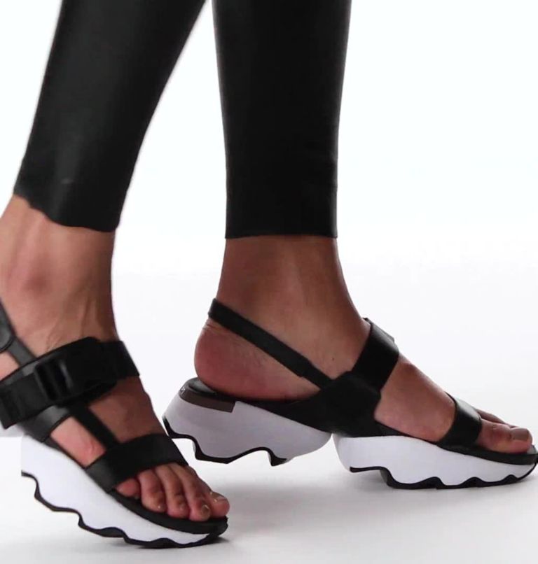 Women's Kinetic Impact Sling Sandal, Color: Black, White