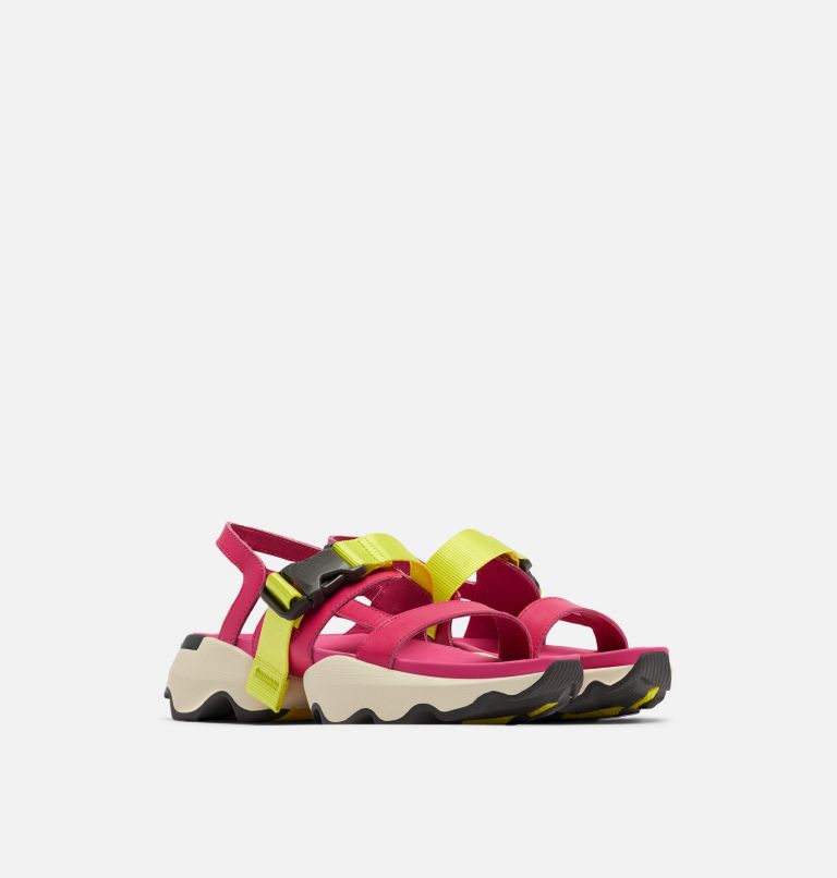 Thumbnail: Sandale à enfiler Kinetic Impact pour les femmes, Color: Cactus Pink, Jet, image 3