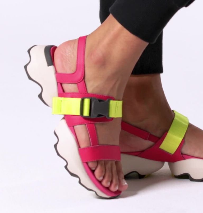 Thumbnail: Sandale à enfiler Kinetic Impact pour les femmes, Color: Cactus Pink, Jet, image 2