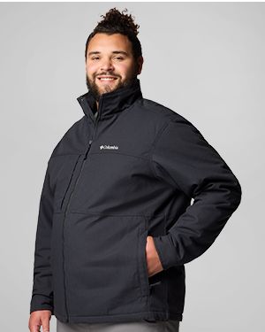 A man wearing a black jacket.