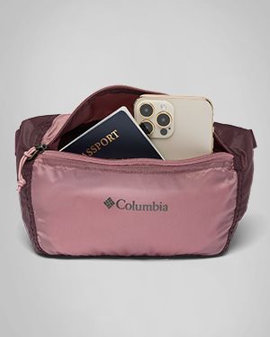 A multi-color pink hip-pack.