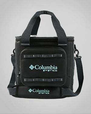 A black camping tote.