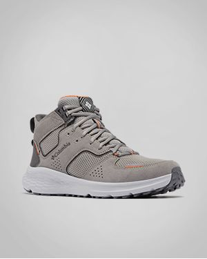A single grey winter boot.
