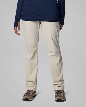 A person wearing light tan pants.