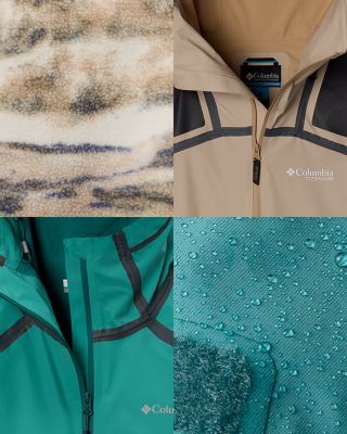 A collage of jackets.