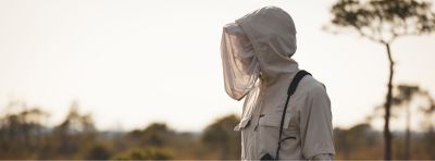 Woman in gear with Insect Shield
