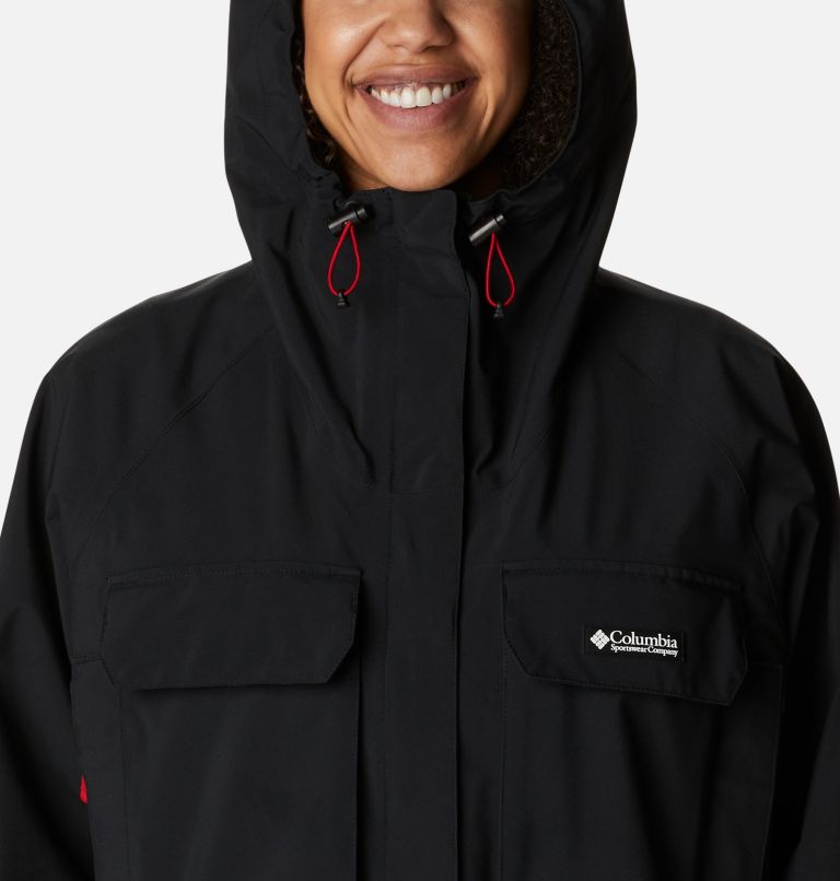 Thumbnail: Women’s Field Creek Fraser Waterproof Cropped Jacket, Color: Black, image 3