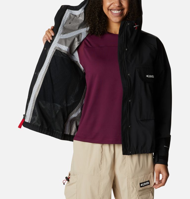 Thumbnail: Women’s Field Creek Fraser Waterproof Cropped Jacket, Color: Black, image 4