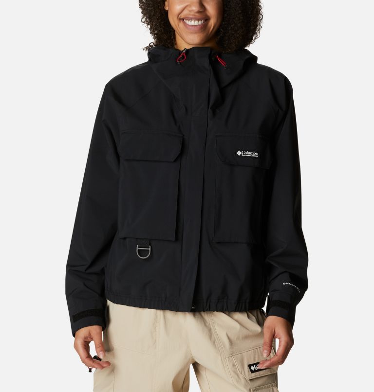 Thumbnail: Women’s Field Creek Fraser Waterproof Cropped Jacket, Color: Black, image 1