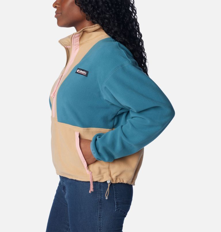 Veste Polaire Casual Back Bowl Femme, Color: Cloudburst, Canoe, Salmon Rose, image 3