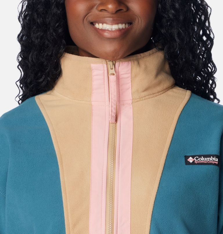 Veste Polaire Casual Back Bowl Femme, Color: Cloudburst, Canoe, Salmon Rose, image 4