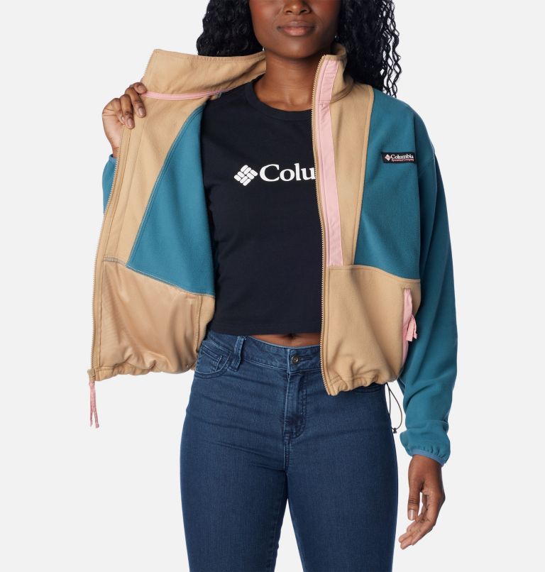 Veste Polaire Casual Back Bowl Femme, Color: Cloudburst, Canoe, Salmon Rose, image 5