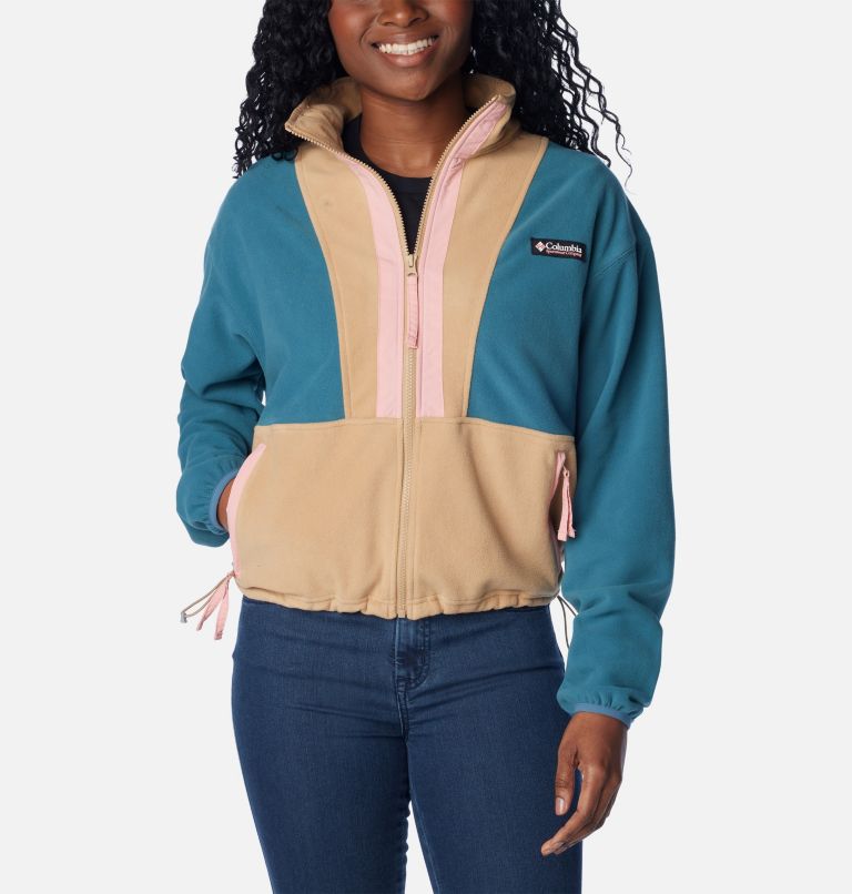 Veste Polaire Casual Back Bowl Femme, Color: Cloudburst, Canoe, Salmon Rose, image 1