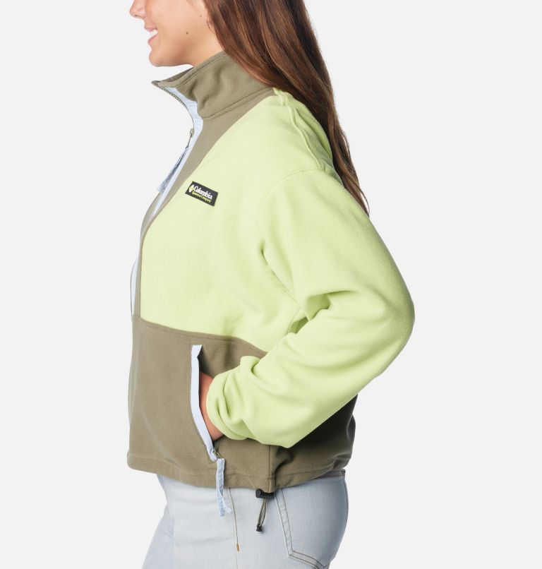 Back Bowl Casual Fleece-Jacke für Frauen, Color: Napa Green, Stone Green, Whisper, image 3