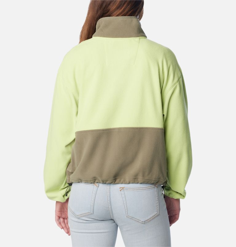 Women’s Back Bowl Casual Fleece Jacket, Color: Napa Green, Stone Green, Whisper, image 2