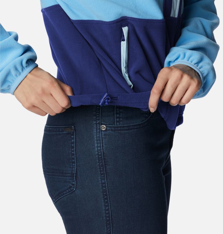 Women’s Back Bowl Casual Fleece Jacket, Color: Vista Blue, Dark Sapphire, image 6