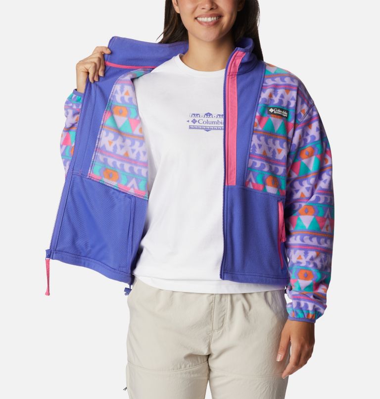 W Back Bowl Fleece | 546 | L, Color: Purple Lotus, Camp Blanket, image 5