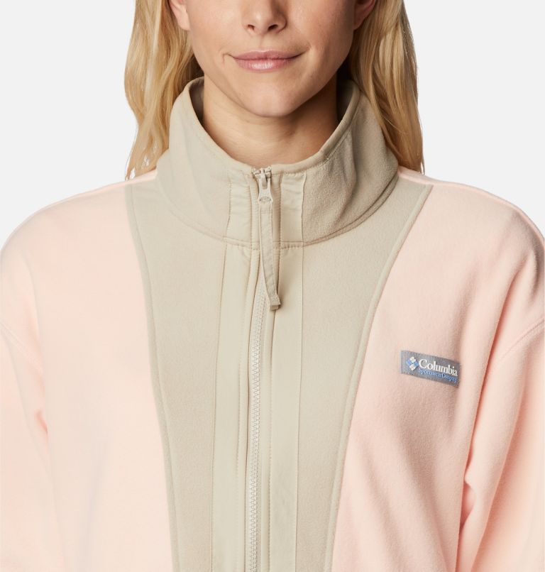 W Back Bowl Fleece Columbia Light Jacket in safari-fadedpeach for